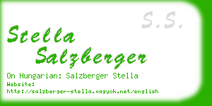 stella salzberger business card